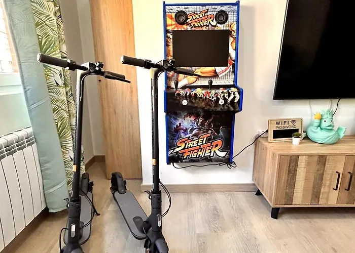 شقة Lujo Proyector, Maquina Arcade, Wifi Y Patinetes *